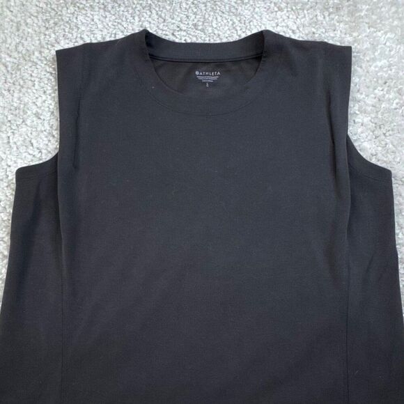 Athleta Seasoft Tank Sweatshirt Black - Picture 6 of 8